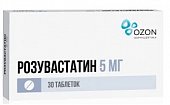Купить розувастатин, таблетки, покрытые пленочной оболочкой 5мг, 30 шт в Дзержинске