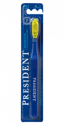 Купить президент (president) зубная щетка sensitive мягкая, 1 шт в Дзержинске
