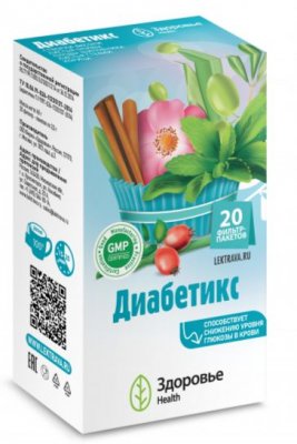Купить диабетикс, фильтр-пакеты 2г, 20 шт бад в Дзержинске