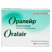 Купить оралейр, таблетки подъязычные 100ир 3 шт + 300ир, 28 шт от аллергии в Дзержинске