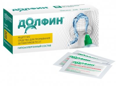 Купить долфин, средство для промывания носоглотки при аллергии, пакетики-саше 2г, 30 шт в Дзержинске