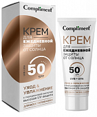 Купить compliment (комплимент) крем для лица и шеи ежедневная защита от солнца spf50, 50мл в Дзержинске