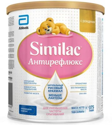 Купить симилак (similac) антирефлюкс, смесь молочная, с рождения 375г в Дзержинске