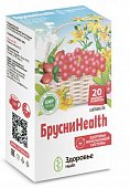 Купить брусниhealth - травяной сбор для здоровья мочеполовой системы фильтр-пакеты 1,5г 20шт. бад в Дзержинске