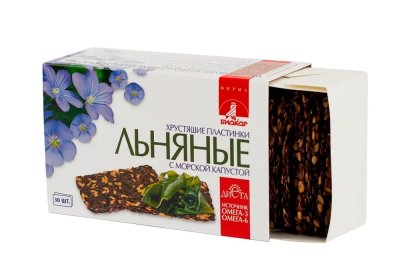 Купить льняные хрустящие пластинки биокор с морской капустой 3,5г 30 шт бад в Дзержинске