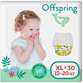 Купить offspring (оффспринг) подгузники-трусики детские размер xl, 12-20 кг 30 шт лимоны в Дзержинске