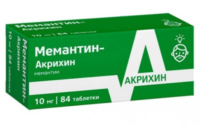 Купить мемантин, таблетки, покрытые пленочной оболочкой 10мг, 84 шт в Дзержинске