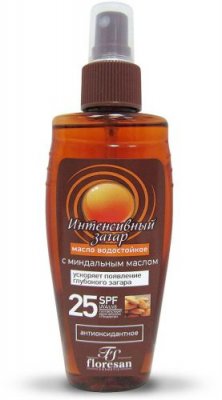 Купить флоресан (floresan) масло для интенсивного загара водостойкий, 150мл spf-25 в Дзержинске