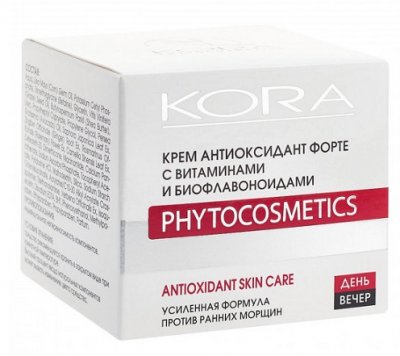 Купить kora (кора) крем антиоксидант форте для лица с витаминами и биофлавоноидами 50мл в Дзержинске