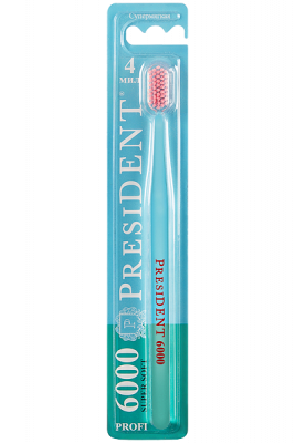 Купить президент (president) зубная щетка profi super soft 6000 супермягкая, 1 шт в Дзержинске